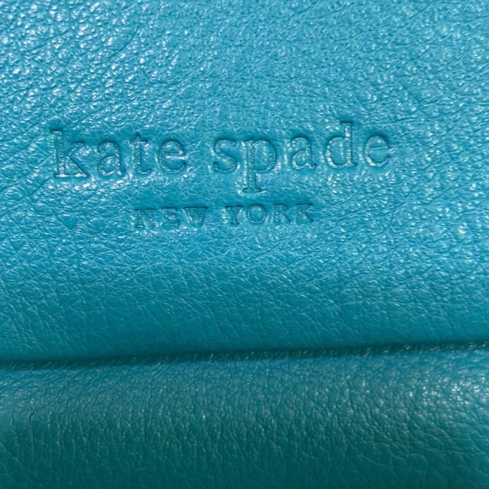 Kate spade teal color genuine leather bag - Picture 4 of 10